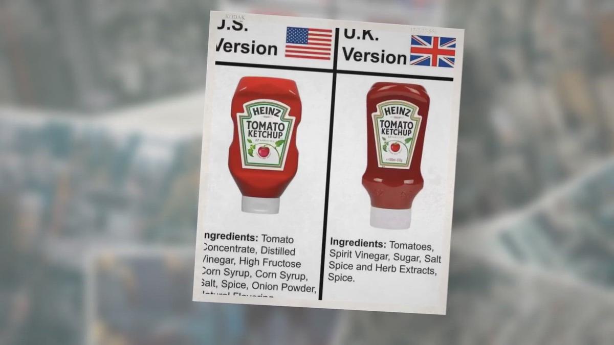 Heinz Ketchup Ingredients, U.S. vs UK