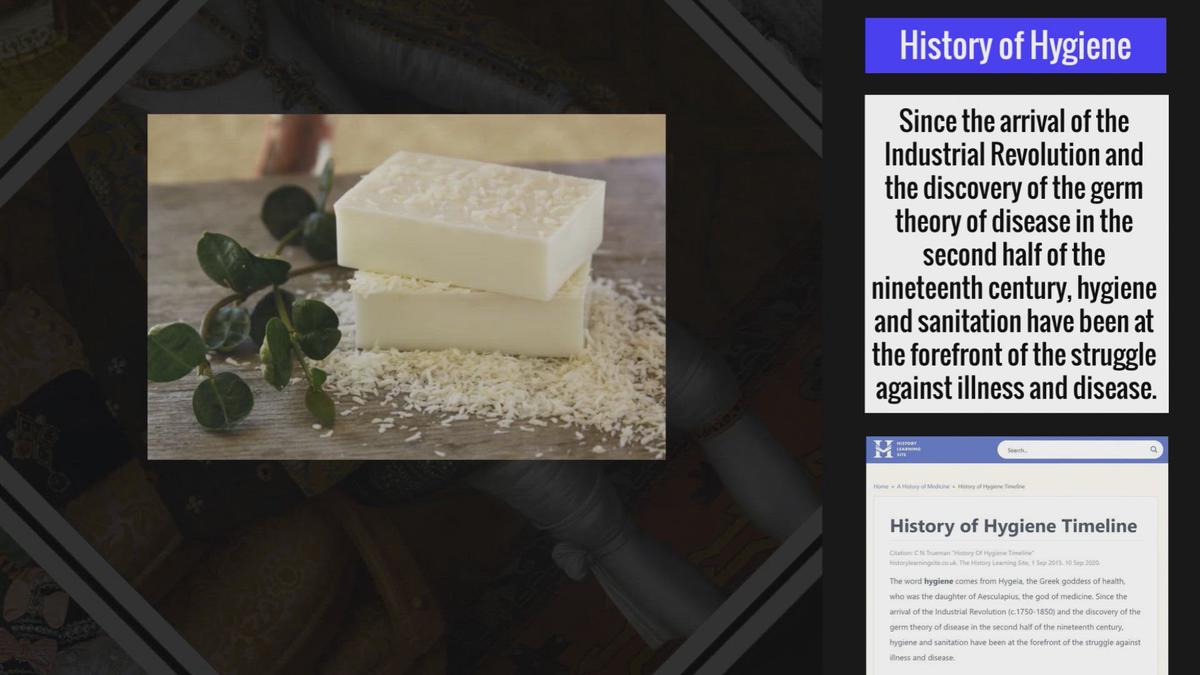 History of Hygiene Timeline