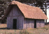 Photo of replica Medieval peasant house